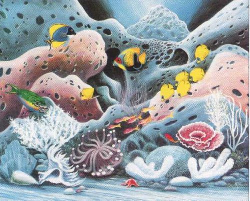 Tropical Fish 2 - Open Edition Print by artist M Ecker