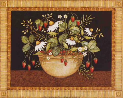 Potted Strawberries - Open Edition Print by artist Robin Betterley