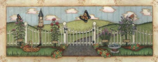 Garden Fences 1 - Open Edition Print by artist Robin Betterley