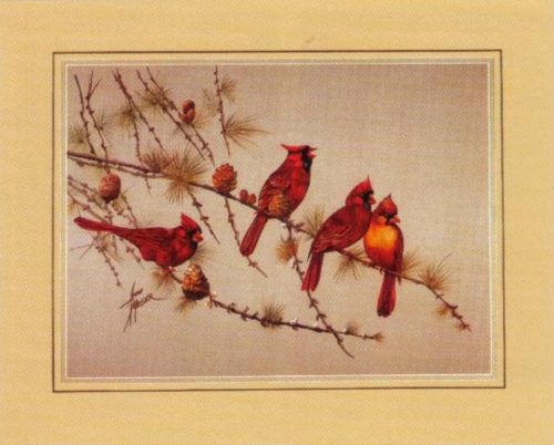 Song Birds 1 - Open Edition Print by artist A Moller