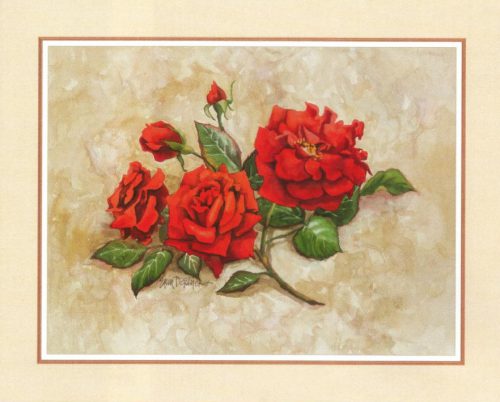 Red Roses - Open Edition Print by artist Erin Dertner