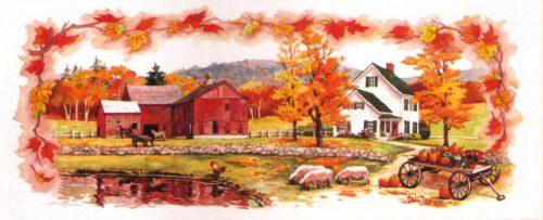 Autumn Farm 1 - Open Edition Print by artist Erin Dertner