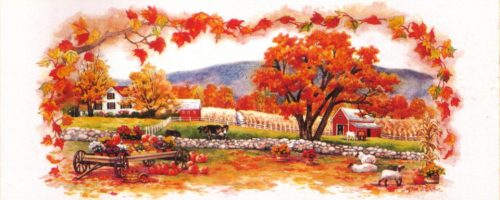 Autumn Farm 2 - Open Edition Print by artist Erin Dertner