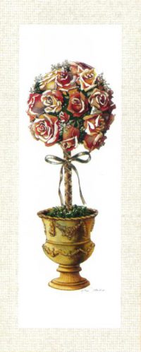 Gold Base Topiary - Open Edition Print by artist Erin Dertner