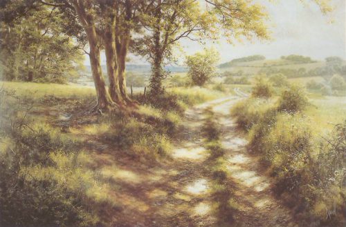 Down the Lane - Open Edition Print by artist David Dipnall