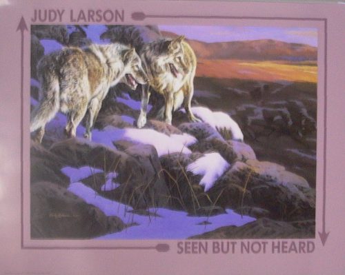 Seen But Not Heard - Open Edition Print by artist Judy Larson