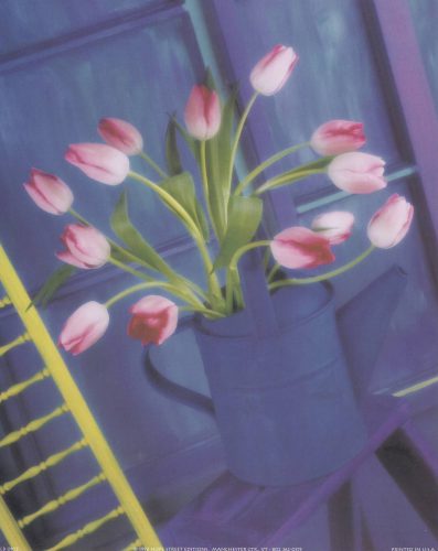 Pink Tulips - Open Edition Print by artist Larry Berman