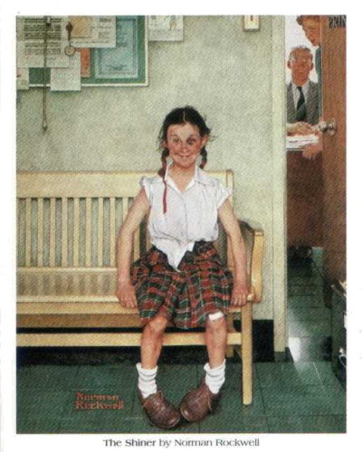 The Shiner - Open Edition Print by artist Norman Rockwell
