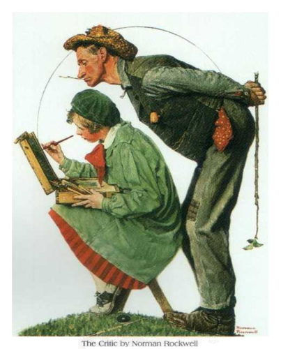 The Critic - Open Edition Print by artist Norman Rockwell