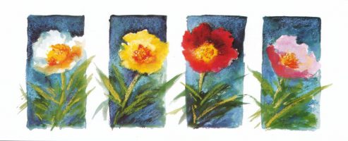 Floral Panel 2 - Open Edition Print by artist Nel Whatmore