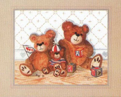 Bearsome Threesome 2 - Open Edition Print by artist D Rutherford