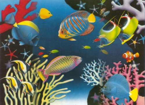 Tropical Fish' Open Edition Print by artist T Klar