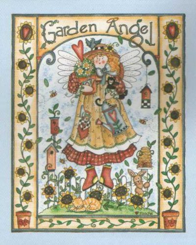 Garden Angel - Open Edition Print by artist Shelly Rasche