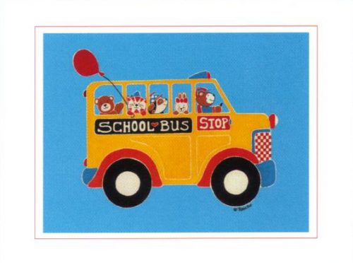 School Bus - Open Edition Print by artist Shelly Rasche